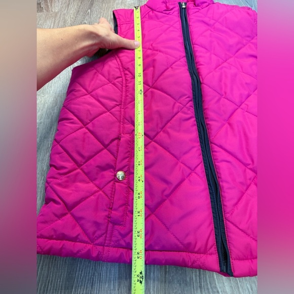 Lauren Ralph Lauren Vest Womens Large Pink Quilted Full Zip Sleeveless Jacket - Picture 6 of 6
